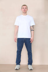 Basic Muscle Fit T-shirt - White For Men Cicay