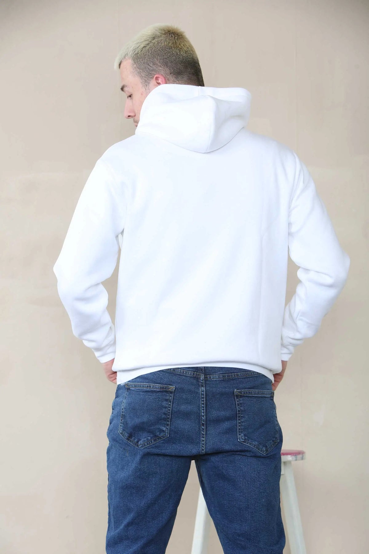 Basic Over The Head Hoodie - White For Men For Men Cicay
