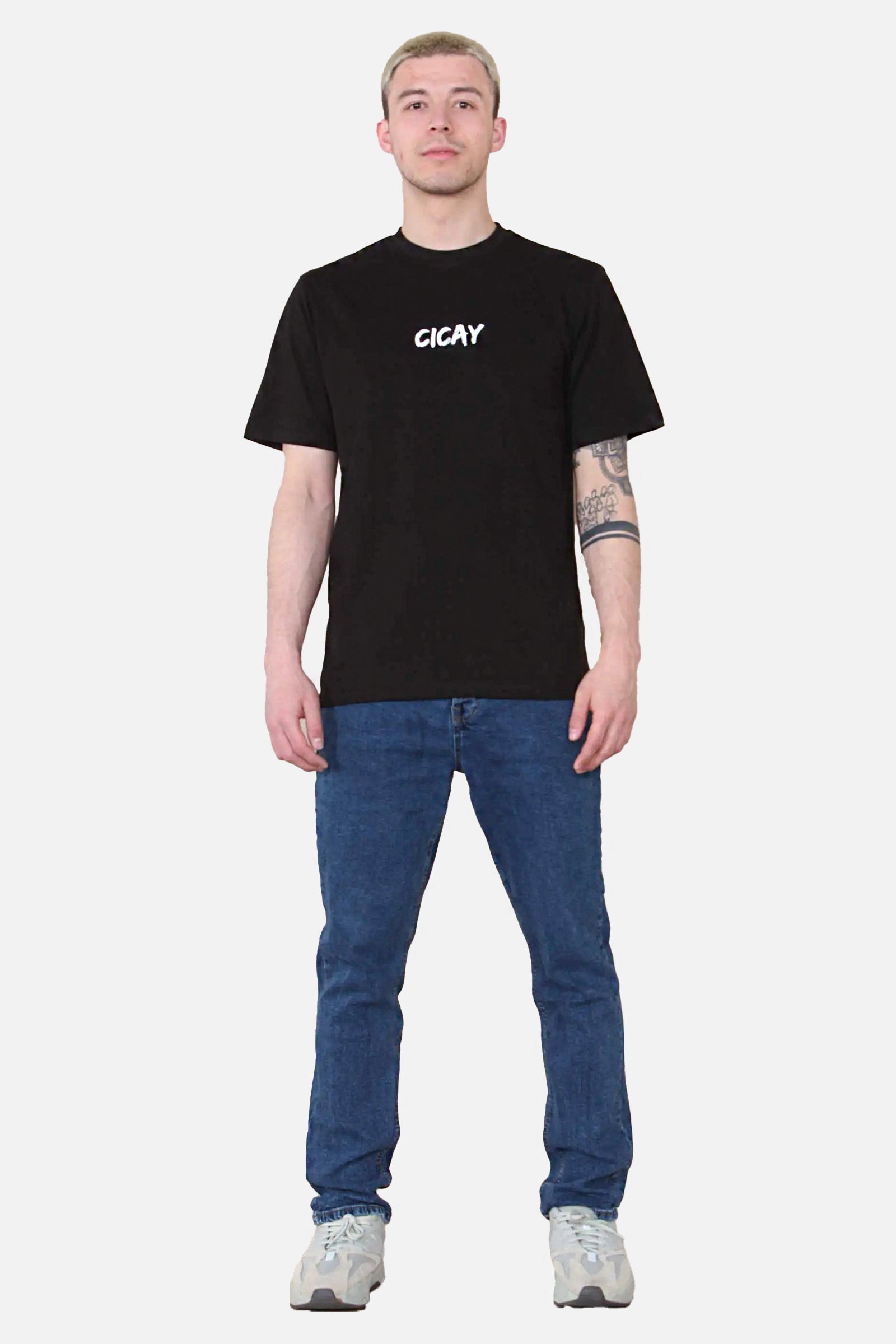 CICAY PRINT  T-Shirt - Print size (8 x 3 cm) - BlacK-0