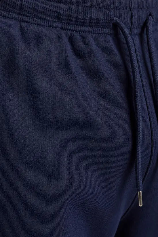 Elastic Hem Joggers - navy