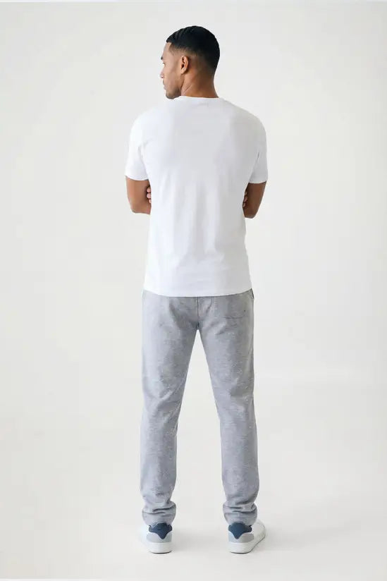 Relaxed Fit Crew Neck Cotton T-Shirt - White