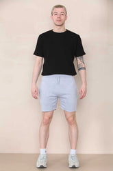 Short Length Slim Fit Jersey Short - Grey Marl Cicay