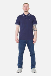 Man Slim Tipped Pique Polo Shirt