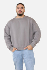 Man Oversized Extended Neck Sweatshirt