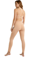 Womens Round Neck Bra with Seamless High Waist Leggings GYM Set