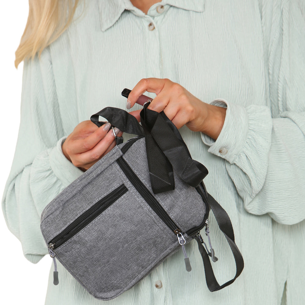 Crossbody Bag For Men & Women Multi Pocket Travel Messenger Bag With Adjustable Strap