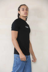 CICAY PRINT Muscle Fit T-Shirt - Print size (8x3) - Black Cicay