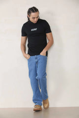 CICAY PRINT Muscle Fit T-Shirt - Print size (8x3) - Black Cicay