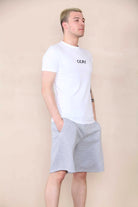CICAY PRINT Muscle Fit T-Shirt - Print size (8x3) - White Cicay