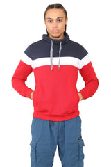 Color Block Pullover Fleece Hoodies for Men CICAY