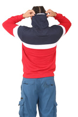 Color Block Pullover Fleece Hoodies for Men CICAY