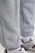 Elastic Hem Joggers - mid grey
