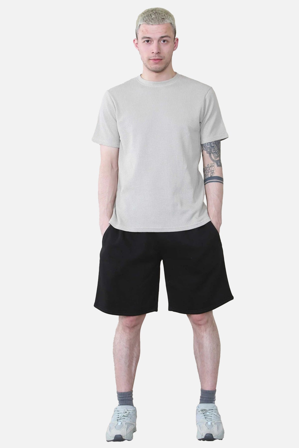 Loose Fit Jersey Short - Black For Men