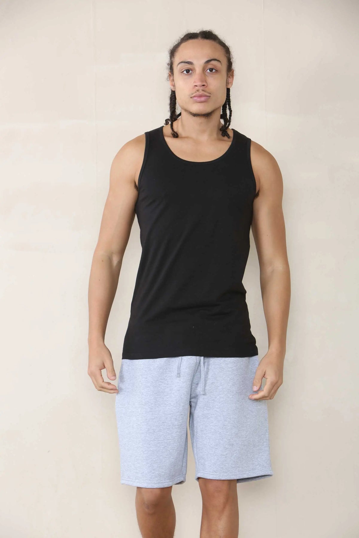 Loose Fit Jersey Short - Grey Marl For Men Cicay