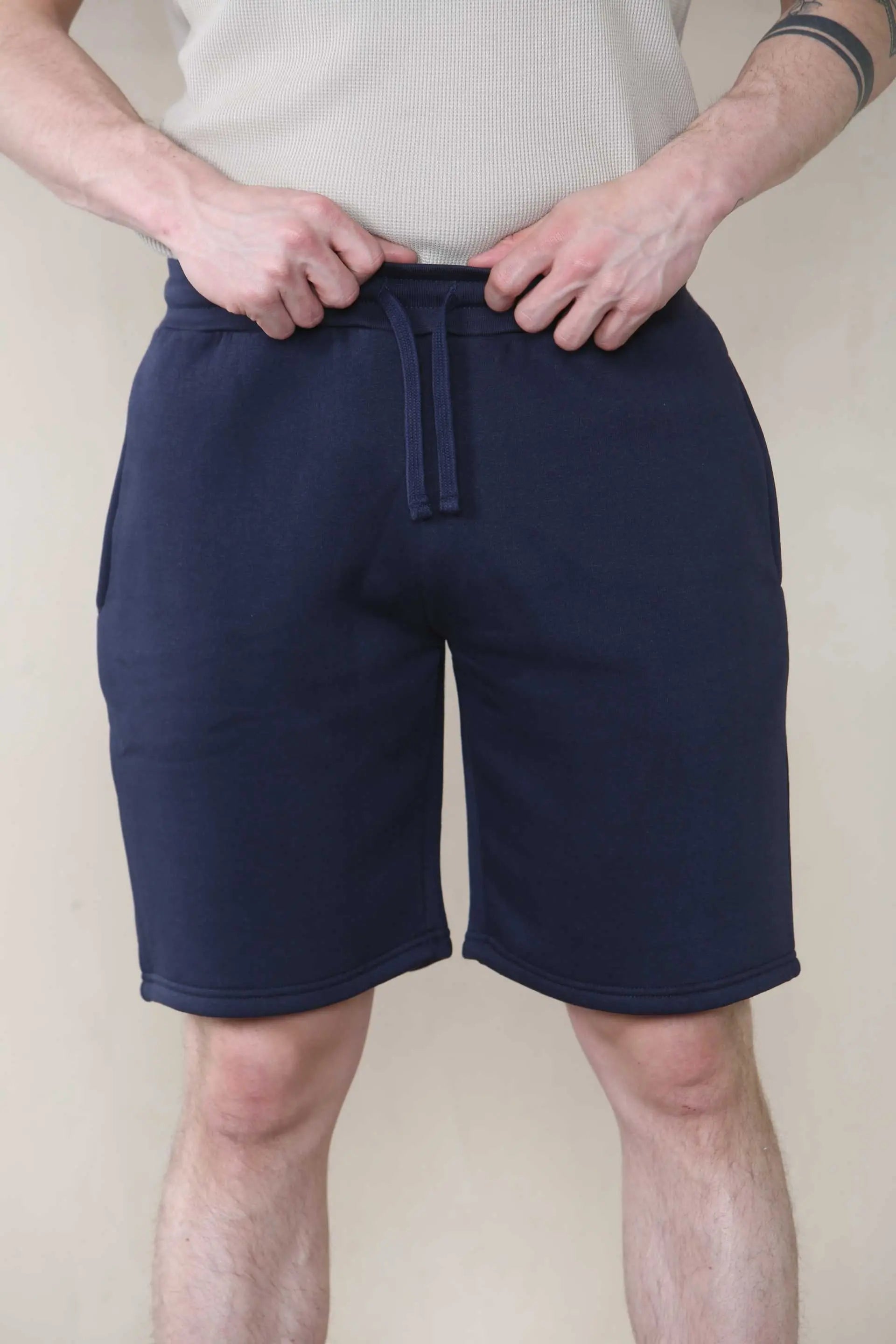 Loose Fit Jersey Short - Navy For Men Cicay