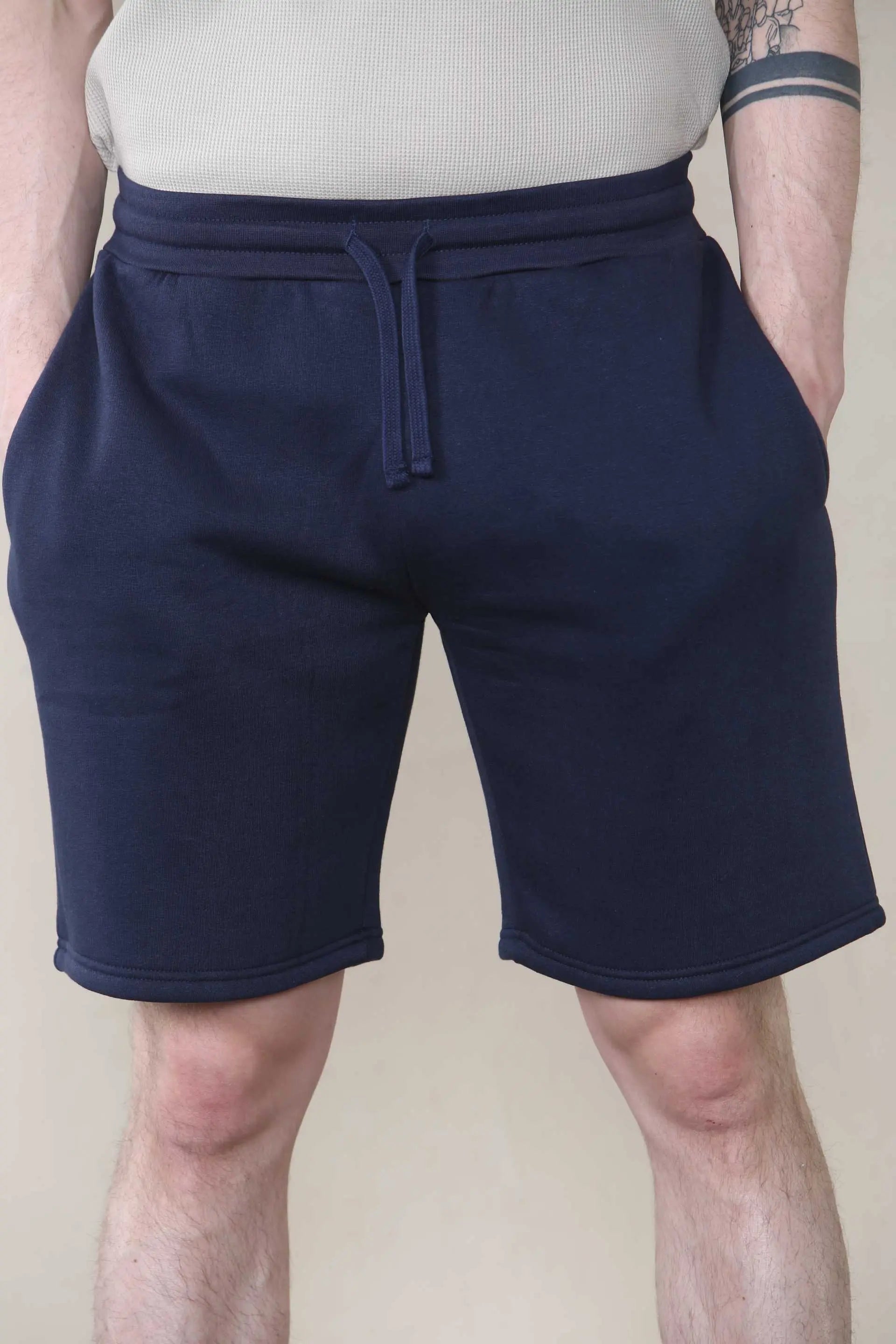 Loose Fit Jersey Short - Navy For Men Cicay