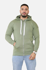 Men Full Sleeve Solid Hooded Sweatshirt For Men