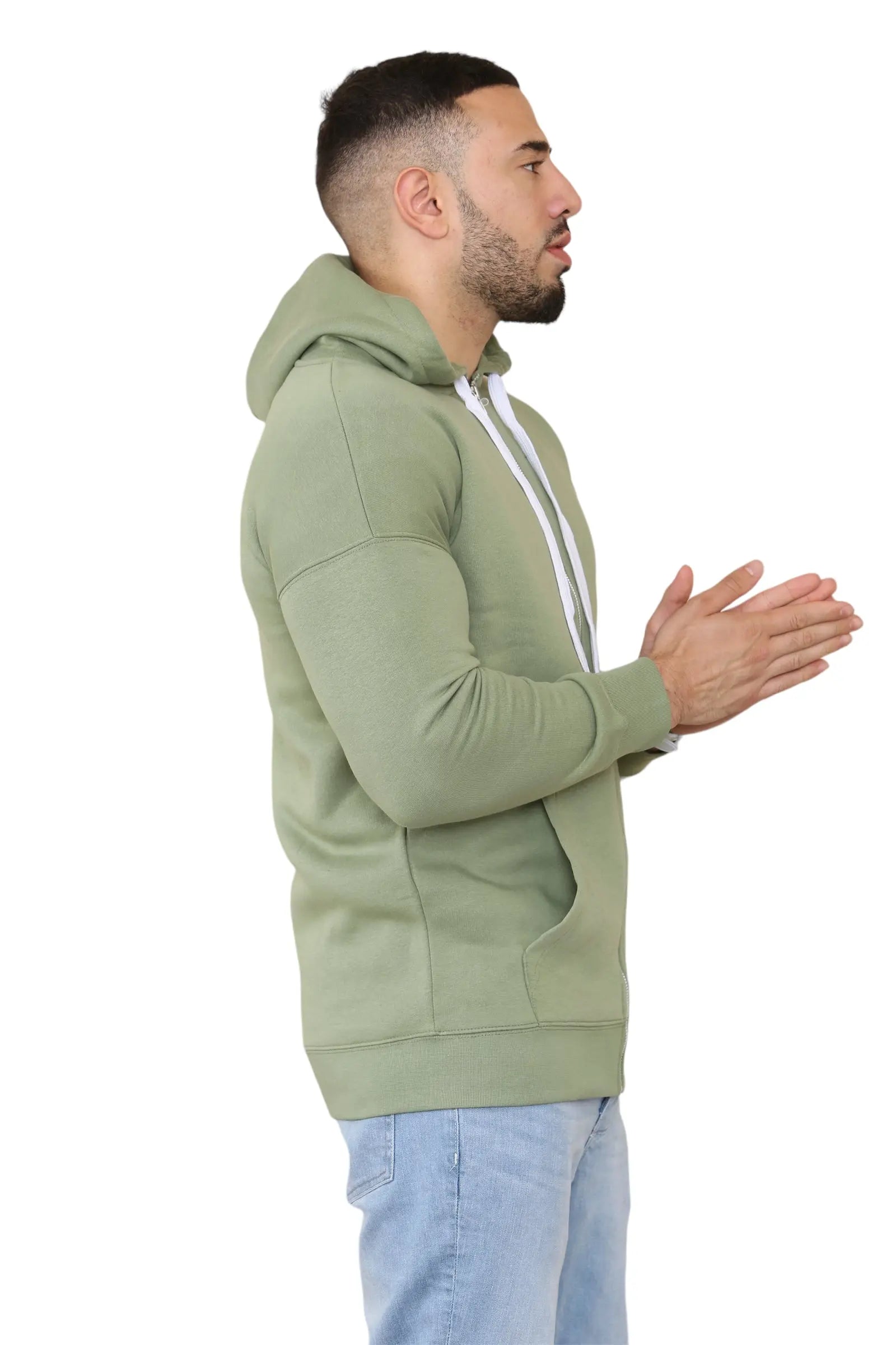 Men Full Sleeve Solid Hooded Sweatshirt For Men CICAY