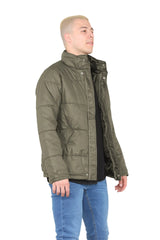 Mens Puffer Jacket in Olive For Men CICAY