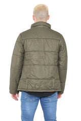 Mens Puffer Jacket in Olive For Men CICAY