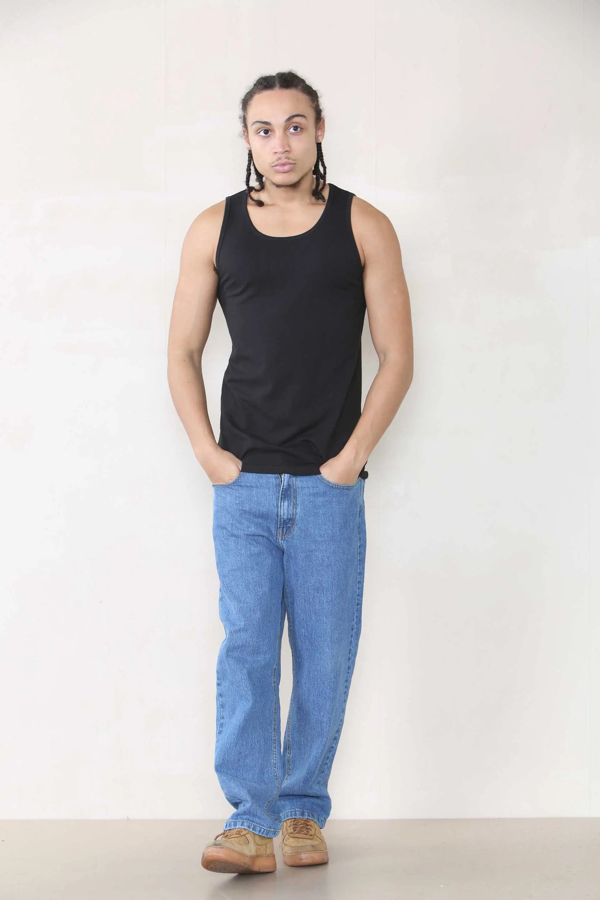 Muscle Fit Vest - Black For Men Cicay