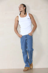 Muscle Fit Vest - White For Men Cicay