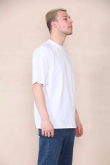 Oversized Extended Neck T-shirt - White For Men Cicay