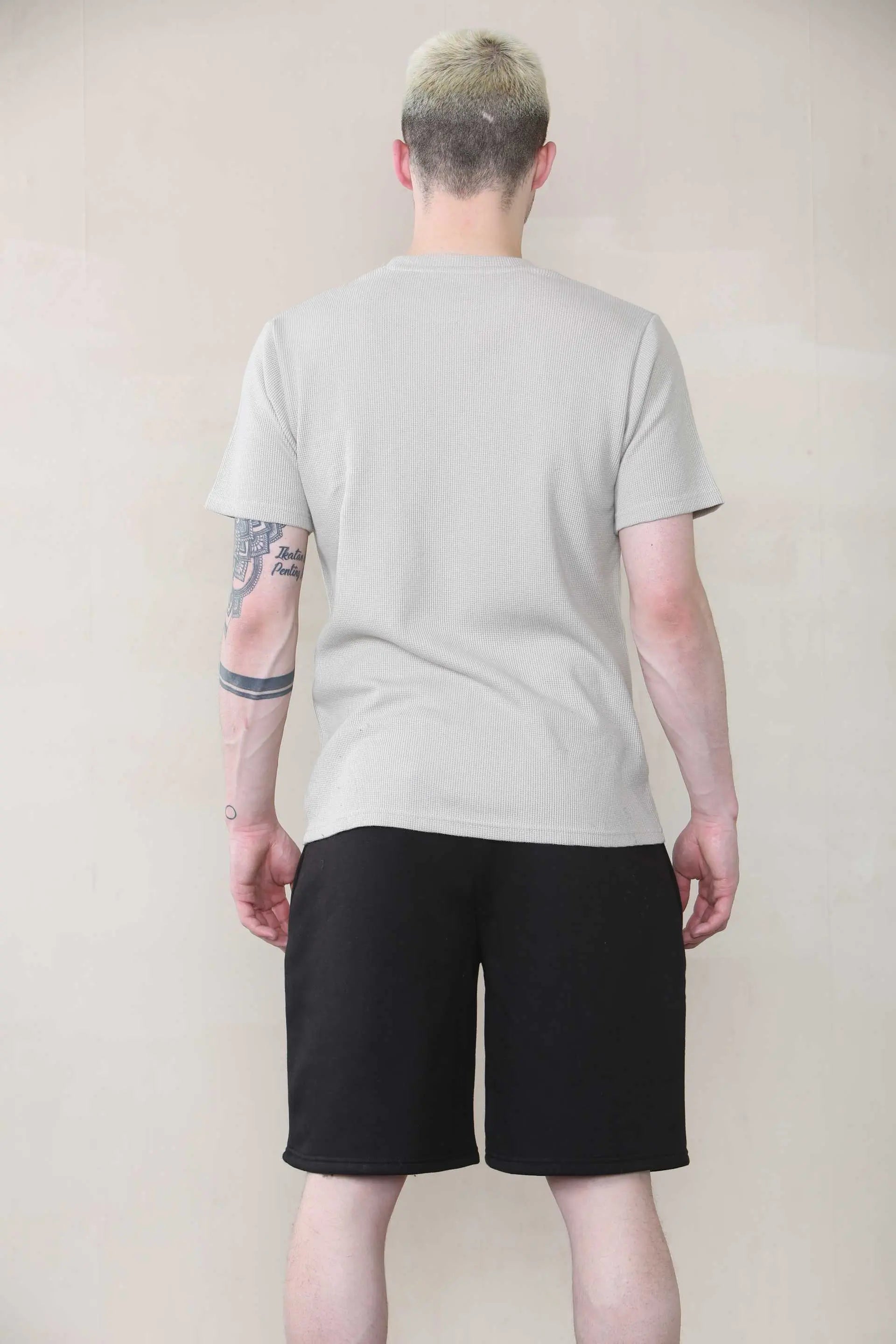 Oversized Fit Jersey Short - Black For Men Cicay