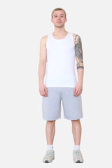 Oversized Fit Jersey Short - Grey Marl For Men