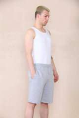 Oversized Fit Jersey Short - Grey Marl For Men Cicay