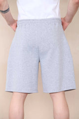 Oversized Fit Jersey Short - Grey Marl For Men Cicay