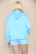 Oversized Pullover Hoodie and Short Loungewear Set Cicay