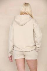 Oversized Pullover Hoodie and Short Loungewear Set Cicay