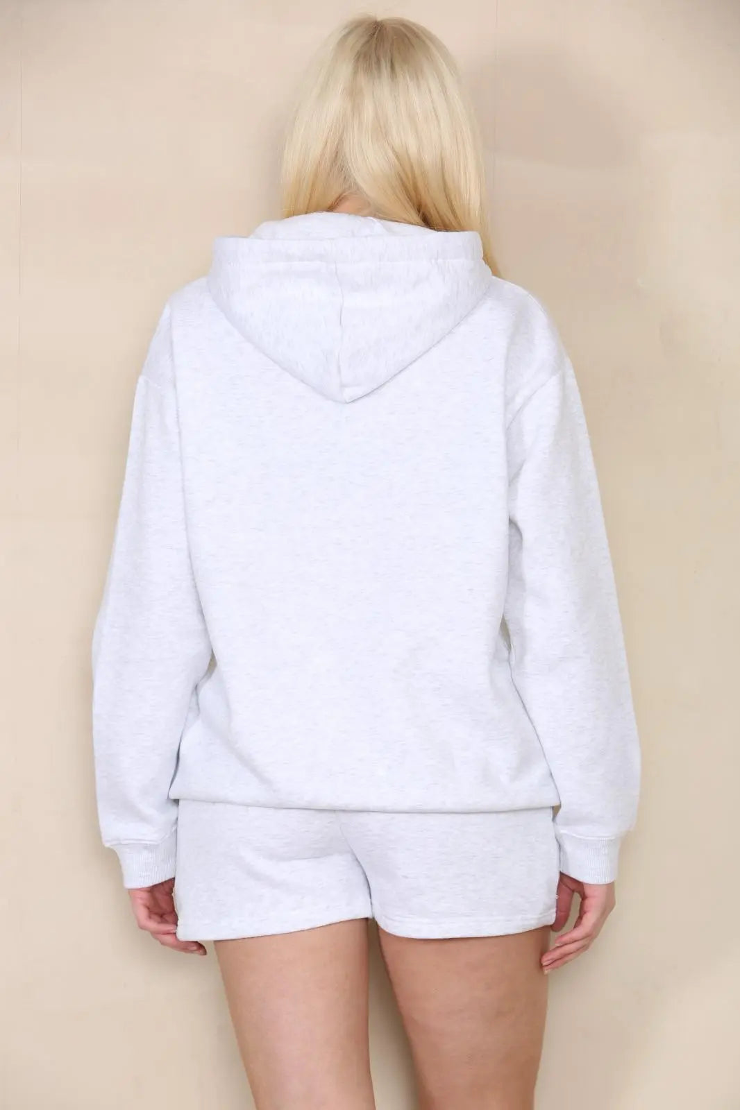 Oversized Pullover Hoodie and Short Loungewear Set Cicay