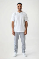 Relaxed Fit Crew Neck Cotton T-Shirt - White