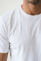 Relaxed Fit Crew Neck Cotton T-Shirt - White