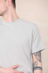 Slim Fit Waffle T-shirt - Light Grey Cicay