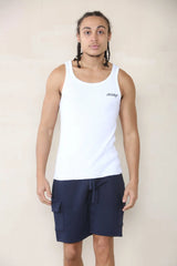 Slim Mid Cargo Jersey Short - Navy Cicay