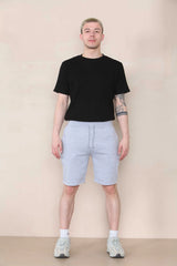 Slim Mid Length Jersey Short - Grey Marl Cicay