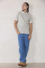 Slim Tipped Pique Polo - Sand Cicay