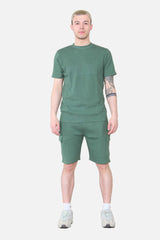 Slim Fit Waffle Crew Neck T-shirt & Cargo Short Set