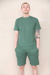 Slim Waffle T-shirt & Cargo Short Set -  Forest Cicay