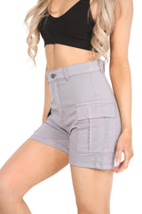 Trousers Casual Shorts Party Pants for Women In Grey Cicay