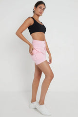 Trousers Casual Shorts Party Pants for Women In Pink Cicay