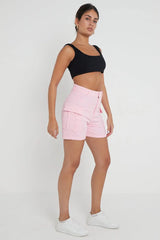 Trousers Casual Shorts Party Pants for Women In Pink Cicay