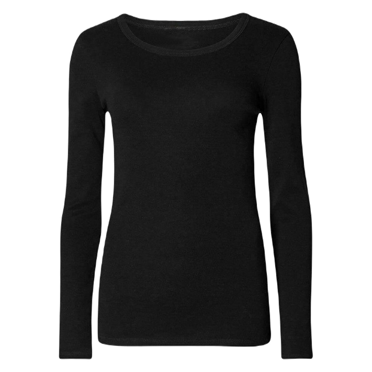 Women & Girls Long Sleeve Tops – Plain Round Neck Full Sleeve Stretch Casual T-Shirts Family Matching Outfit Set