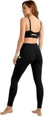 Womens Round Neck Bra with Seamless High Waist Leggings GYM Set